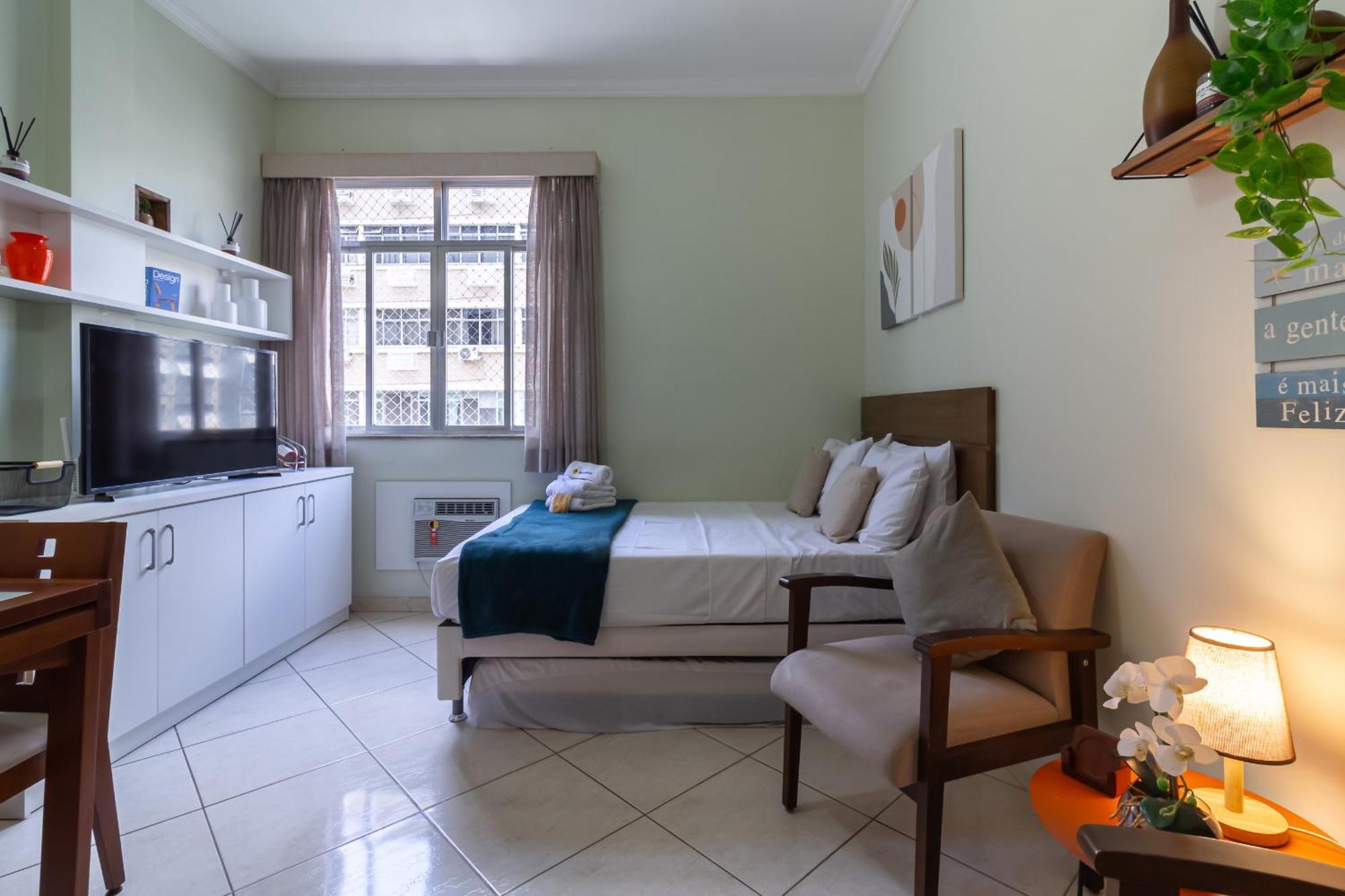 Apartamento Estudio A 5 Minutos Da De Copacabana - Mvc901 *